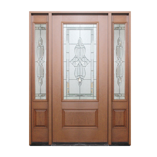 Fiberglass Entry Door with Sidelights – doorfangda.com