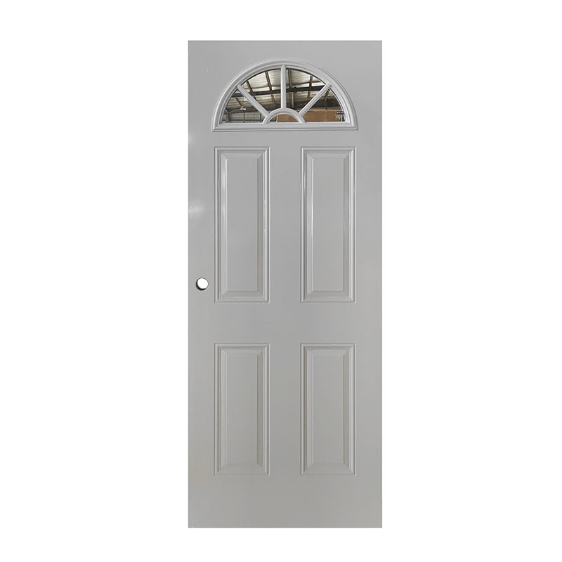 Steel Door with Sunflower Clear Glass (standard sunburst)
