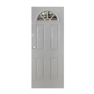 Steel Door with Sunflower Clear Glass (standard sunburst)