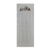 Steel Door with Sunflower Clear Glass (standard sunburst)